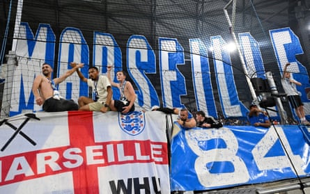 Marseille fans enjoy their 1-0 win against PSG.