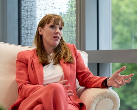 Angela Rayner in her office at the Ministry of Housing, Communities and Local Government.
