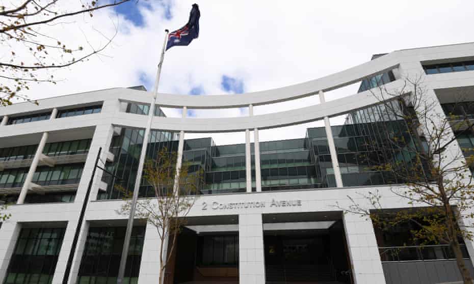 The Department of Home Affairs building in Canberra.