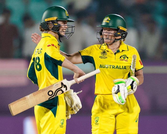 ‘I look up to her’: Phoebe Litchfield learning from captain Alyssa Healy at Women’s Cricket World Cup