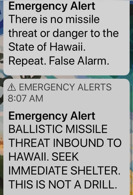 Ben Malay’s emergency alert messages.