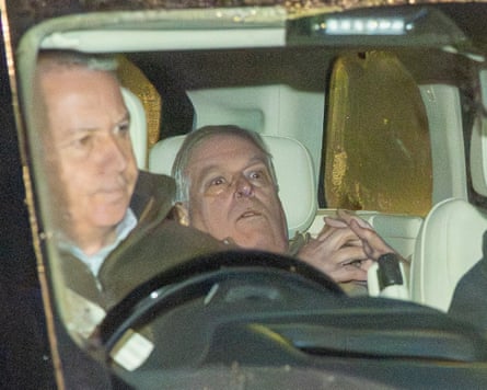 Andrew Mountbatten-Windsor following his arrest on suspicion of misconduct in a public office.