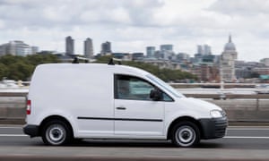 Delivery van in central London