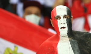 Egypt supporter in the crowd.
