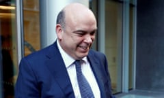 Mike Lynch leaves court in London in 2019.