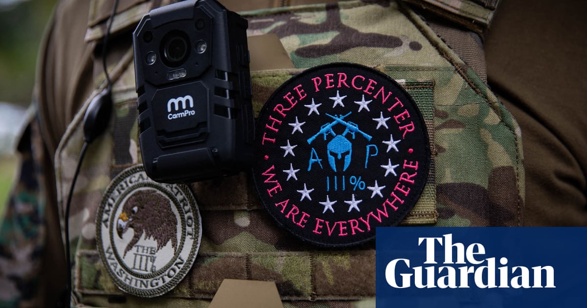 Rise of rightwing extremism in US military sparks fears over democracy