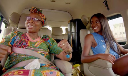 Odudu with her mum, Florence, on Manhunting with My Mum.