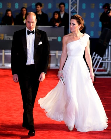 The Duke and Duchess of Cambridge arrive at the Baftas.