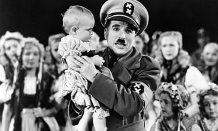 Charlie Chaplin in The Great Dictator.