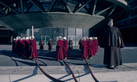 Aunt Lydia, right, in the TV adaptation of The Handmaid’s Tale