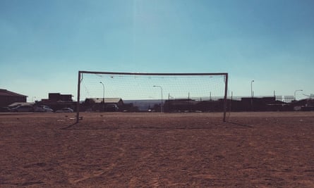 A football pitch at Diepkloof, Soweto, South Africa