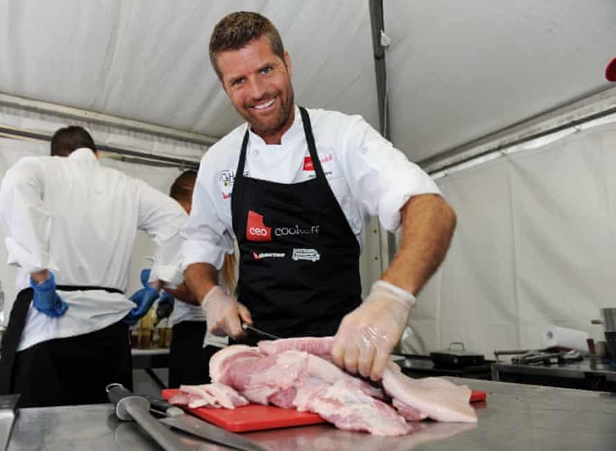 Chef Pete Evans at the CEO Cook Off in Sydney.
