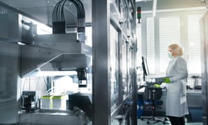 Inside BioNTech’s labaoratory in Mainz, Germany.