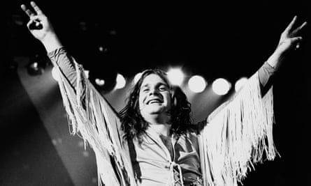 Ozzy Osbourne on stage with Black Sabbath at the Lewisham Odeon, London, 27 May 1978.