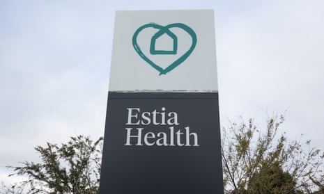 Estia sign outside a Melbourne facility