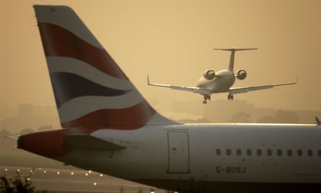 Planes at Gatwick airport