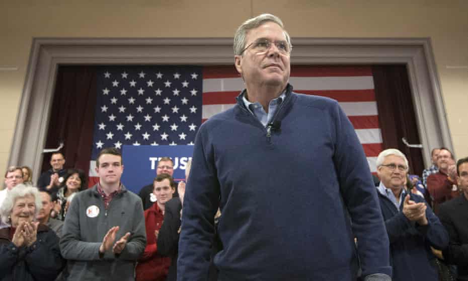 Jeb Bush<br>Attendees applaud as Republican presidential candidate, former Florida Gov. Jeb Bush is introduced during a campaign stop at Sherburne Hall, Saturday, Jan. 23, 2016, in Pelham. (AP Photo/John Minchillo)