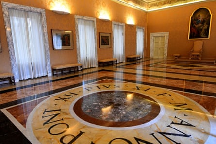 A view of the Pontiff's private apartments, now open to tourists as a museum.