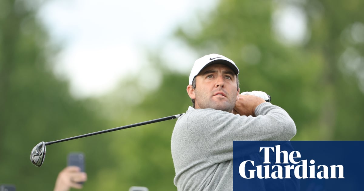 Scottie Scheffler shares seven-way lead on congested US PGA leaderboard