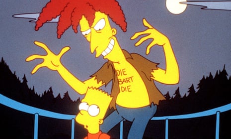 We’ve been this way before: Bart and Sideshow Bob all the way back in 1993.