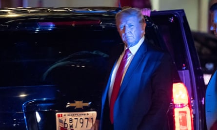 Donald Trump arrives at Trump Tower in New York