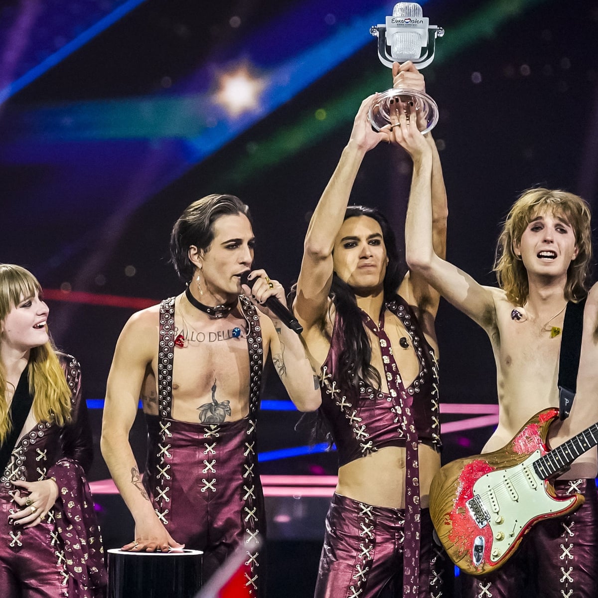 pix Maneskin Eurovision Lead Singer eurovision 2021 maneskin triumph for