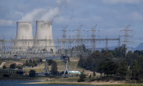 Bayswater coal-fired power station in NSW Hunter Valley region