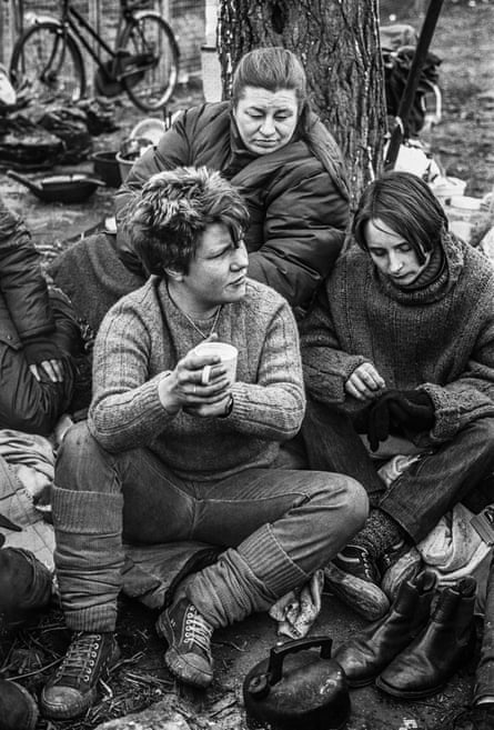 The author’s analysis of Greenham Common women’s peace camp protesters, pictured here in 1984, is ‘wonderful and touching’