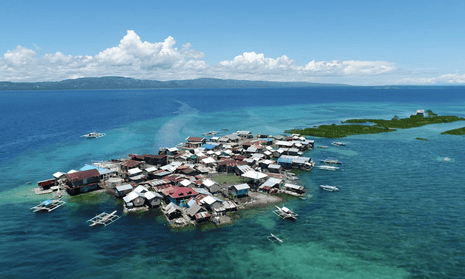 Ubay island, which, following an earthquake, is entirely flooded on some tides.