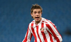 Jordan Henderson pictured during Sunderland’s FA Youth Cup semi-final against Manchester City in March 2008.