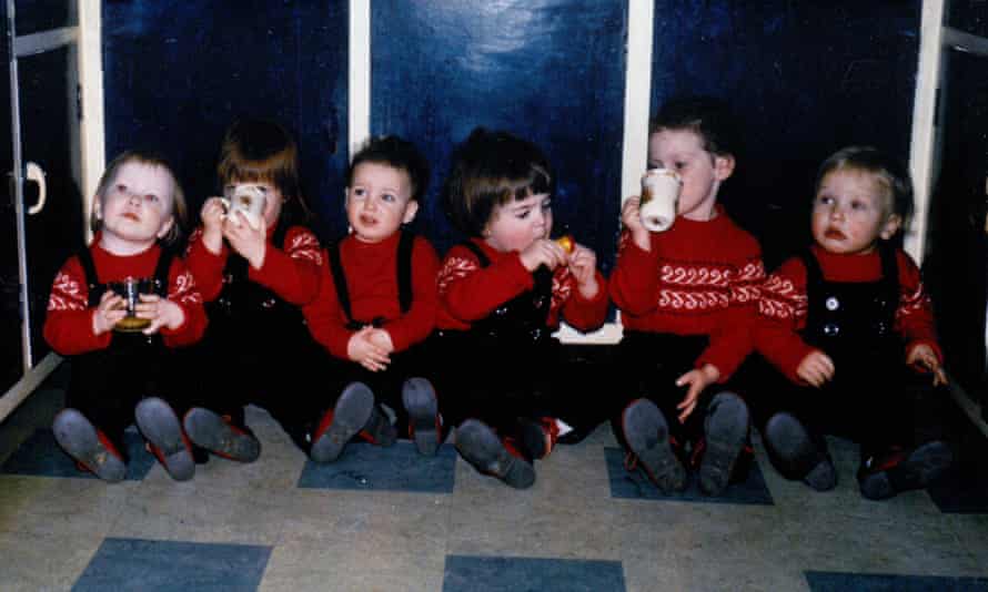Catch them young: the first group of children destined for Lake Eildon.