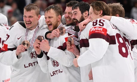 Jubilant Latvians given national holiday after shock ice hockey win over USA