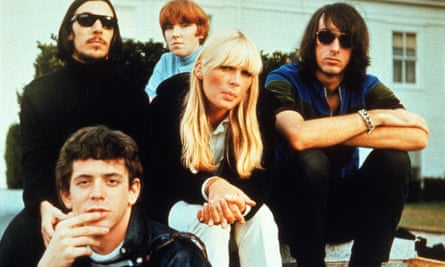 Nico, centre, and the Velvet Underground.