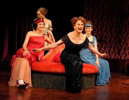 Lydia Leonard (Hazel), Hattie Morahan (Kay), Francesca Annis (Mrs Conway) and Lisa Jackson (Joan Helford) in Time and the Conways at the National Theatre, London, in 2009.