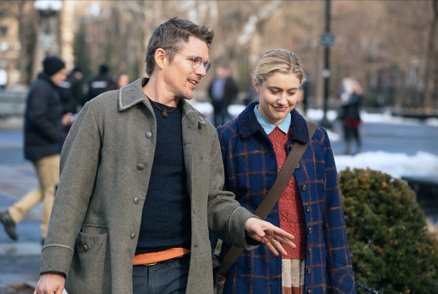 With Ethan Hawke in Maggie’s Plan.