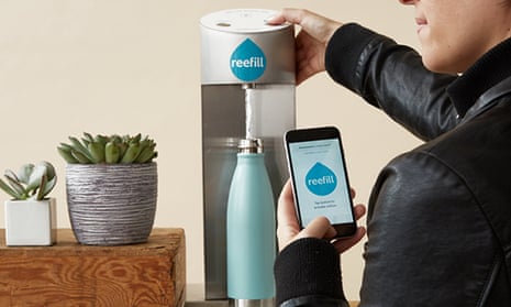 Reefill has reinvented the water fountain as a Bluetooth-enabled subscription service.