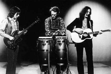 Cream, from left to right: Jack Bruce, Ginger Baker, Eric Clapton.
