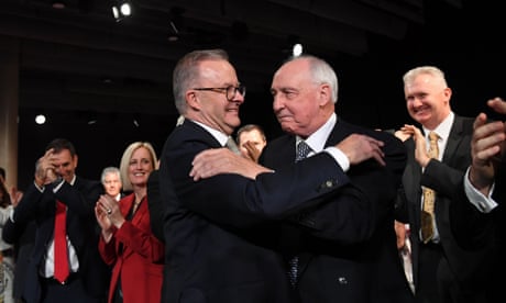 Anthony Albanese and Paul Keating