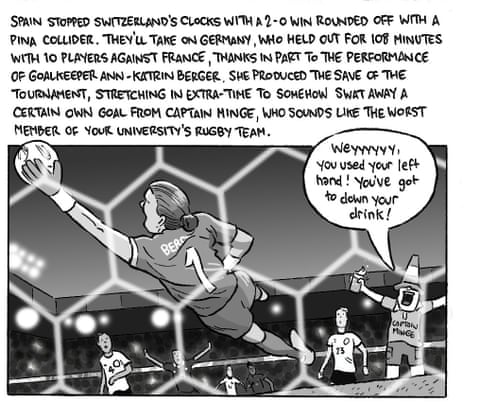 David Squires on … the Euro 2025 quarter-finals, panel 6