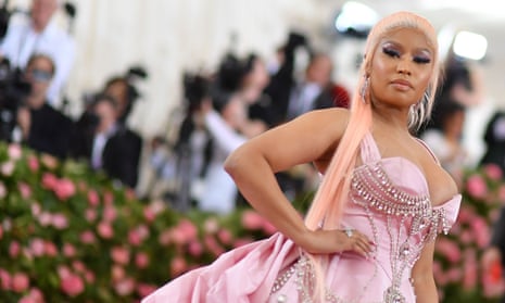 US rapper Nicki Minaj arrives at the 2019 Met Gala at the Metropolitan Museum of Art in New York. 