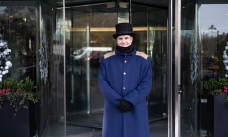 Roy Firth, a doorman at the Hilton.
