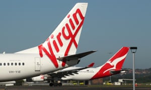Virgin and Qantas planes