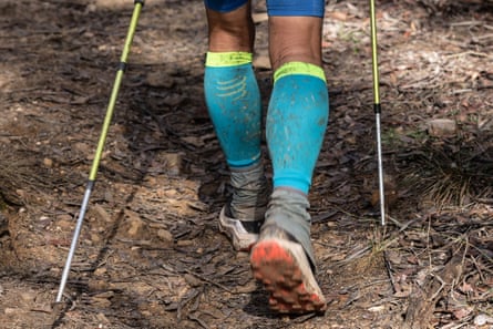 A runner’s legs