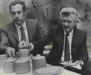 Bob Brown with Bob Hawke in February 1983
