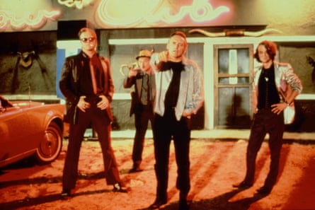 Dourif, right, with Dennis Hopper in David Lynch’s Blue velvet, 1987.