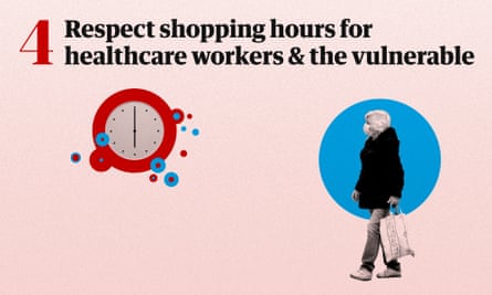 Respect shopping hours for healthcare workers and the vulnerable