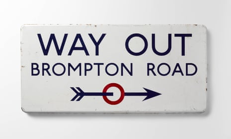 Edward Johnston
Way Out, Brompton Road
1916