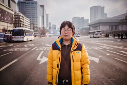 Jeong Yeong Eun of the Seoul Women’s Association in Gwanghwamun, Seoul, South Korea, 15 Feb 202