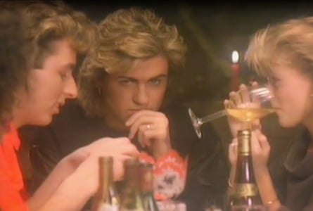 George Michael in the video for Wham!’s Last Christmas.