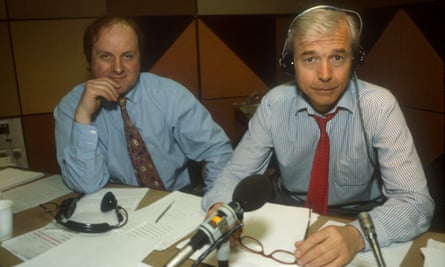 James Naughtie, Today programme co-presenter, sat next to John Humphrys in the studio in 1994. He describes Humphrys as a model of professionalism